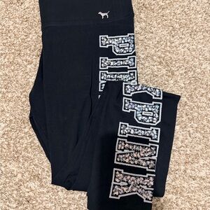 Victoria's Secret PINK Black Leggings
